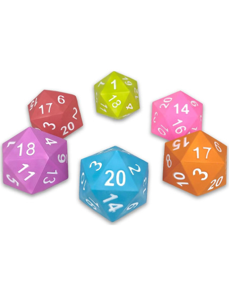 KESS Dado Gigante D20 de Espuma Azul para RPG - 15,24 cm KESS Dado Gigante D20 de Espuma Azul para RPG - 15,24 cm