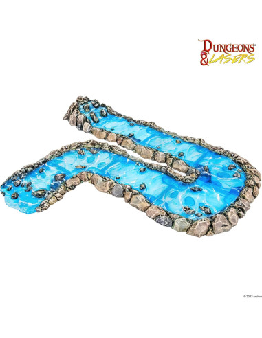 Terreno Modular de Río Archon Studio - 8 Piezas Efecto Agua