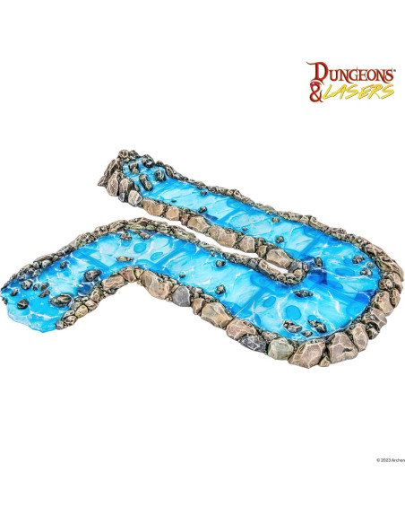 Terreno Modular de Río Archon Studio - 8 Piezas Efecto Agua Terreno Modular de Río Archon Studio - 8 Piezas Efecto Agua