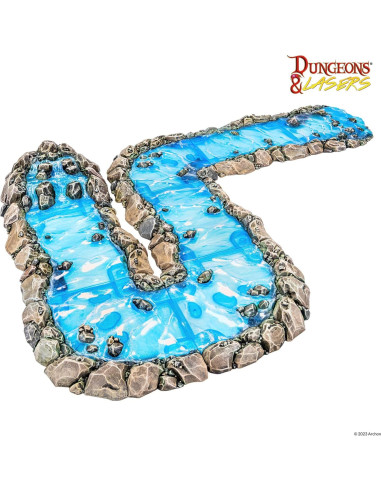 Terreno Modular de Río Archon Studio - 8 Piezas Efecto Agua