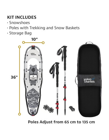 Raquetas de Nieve Yukon Charlie's Kit Ridge Unisex 25,4x91,4cm