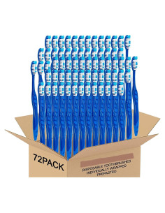 Cepillos de Dientes Desechables Orazen 72 Paquetes Higiénicos