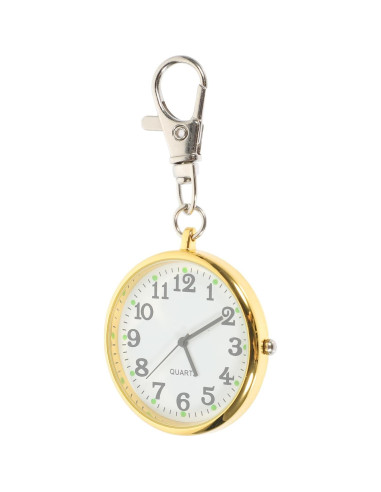 Reloj de bolsillo iplusmile con clip y llavero unisex