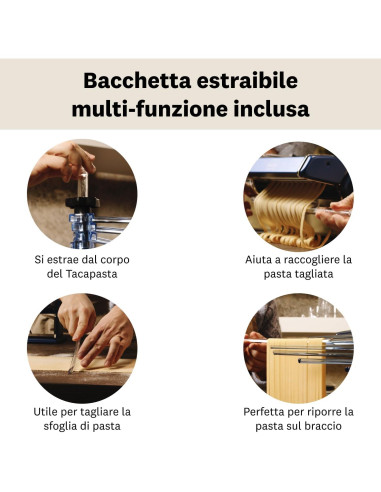 MARCATO Soporte Secado Pasta Plegable 0,91 kg Transparente