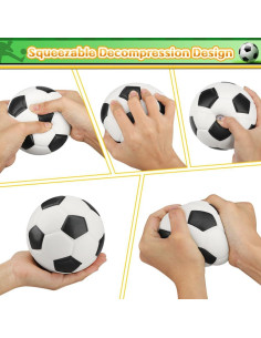 Pelotas de Fútbol de Espuma Mechaniker 12,7 cm 3 Piezas 2
