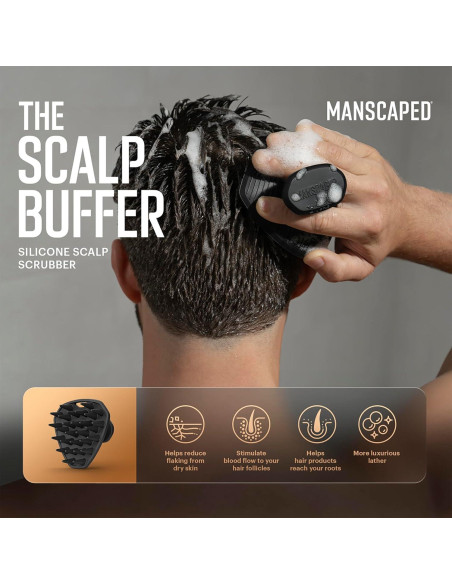 Exfoliador de Cuero Cabelludo MANSCAPED Scrubber Silicona Exfoliador de Cuero Cabelludo MANSCAPED Scrubber Silicona