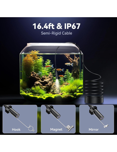 Cámara Endoscópica 4.3" HD IP67 con Luz LED Ajustable Cámara Endoscópica 4.3" HD IP67 con Luz LED Ajustable