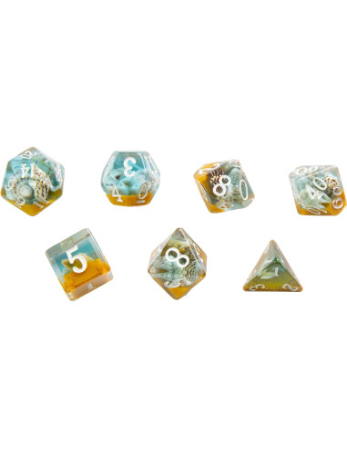 Juego de Dados RPG 7pcs - Serie Abrazada - Asmodee