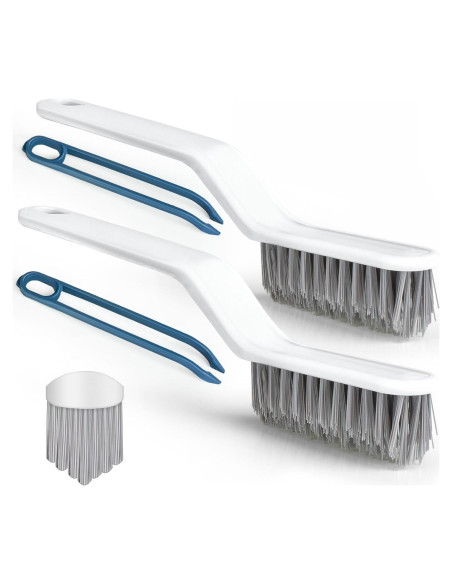 Juego de 2 cepillos limpiadores de lechada Sankoly blanco Juego de 2 cepillos limpiadores de lechada Sankoly blanco