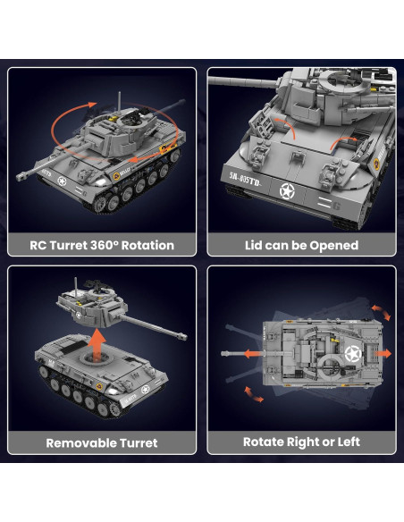 Mould King Tanque RC Tiger 20032 - 971 Piezas STEM Mould King Tanque RC Tiger 20032 - 971 Piezas STEM