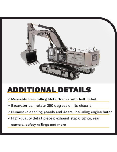 Excavadora Hidráulica Caterpillar 390F L Diecast 1:50 Metal