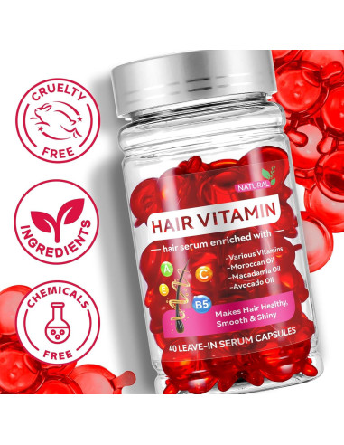 Cápsulas de Suero Vitamínico para el Cabello bnHUlMXw - 40PC
