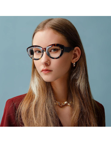 Gafas de Lectura MMOWW Ojo de Gato 3 Pares Bloqueo Luz Azul