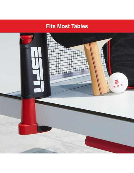 Juego de Ping Pong ESPN con 3 Pelotas y 2 Palas Portátil Juego de Ping Pong ESPN con 3 Pelotas y 2 Palas Portátil
