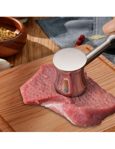 Mazo Aplanador de Carne Yitexin Acero Inoxidable 304 24.5 cm