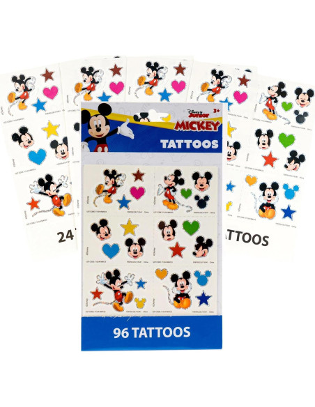 Paquete de Favor de Fiesta Mickey Mouse - 8 Juegos y Tatuajes Paquete de Favor de Fiesta Mickey Mouse - 8 Juegos y Tatuajes