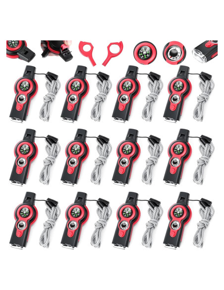 Paquete de 12 Silbatos de Emergencia Arrowbash 7 en 1 Paquete de 12 Silbatos de Emergencia Arrowbash 7 en 1