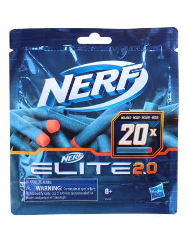 Paquete de Recarga Nerf Elite 2.0 - 20 Dardos de Espuma