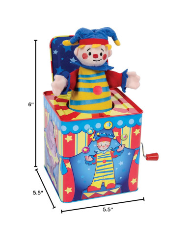 Jack in the Box Schylling Circo Tonto - Juguete Musical 13.97 cm