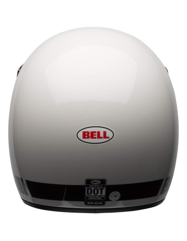 Casco Bell Moto-3 Blanco Brillante Grande 40,6x30,5 cm