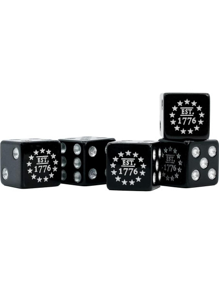 Juego de Póker Patriótico - Set de 100 Fichas, Cartas y Dados Juego de Póker Patriótico - Set de 100 Fichas, Cartas y Dados