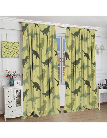 Cortina Opaca Kurtect Dinosaurio 160x183 cm 2 Paneles Cortina Opaca Kurtect Dinosaurio 160x183 cm 2 Paneles