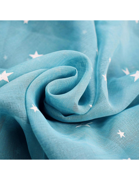 Cortinas Transparentes Eimilaly 2 Paneles 213 cm Azul Estrellas Cortinas Transparentes Eimilaly 2 Paneles 213 cm Azul Estrellas