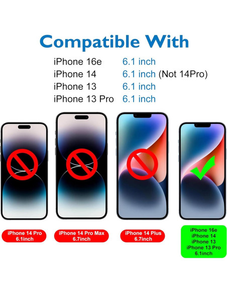 Protector de Pantalla Mate Mothca para iPhone 16e/14/13 Pro 6.1" Protector de Pantalla Mate Mothca para iPhone 16e/14/13 Pro 6.1"