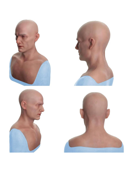 Máscara de Silicona Realista Masculina LCUPPON para Cosplay Máscara de Silicona Realista Masculina LCUPPON para Cosplay