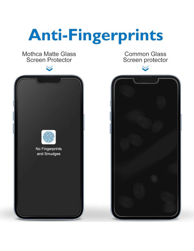 Protector de Pantalla Mate Mothca para iPhone 16e/14/13 Pro 6.1"