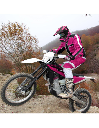 Casco de Motocross SanQing yytk-01 Rosa X-Large