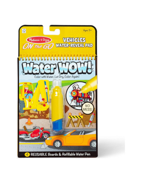 Melissa & Doug Libro de Actividades Vehículos con Agua WOW Melissa & Doug Libro de Actividades Vehículos con Agua WOW