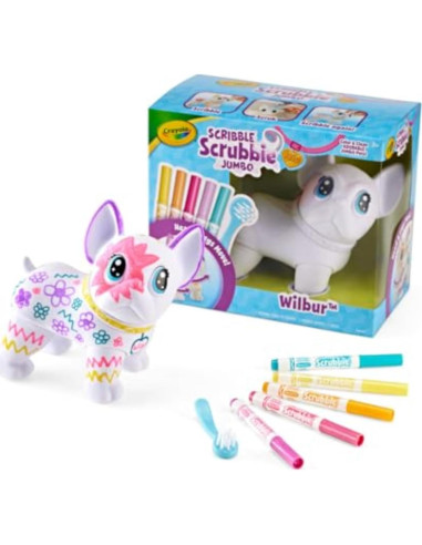 Crayola Scribble Scrubbie Jumbo Wilbur - Mascota Personalizable