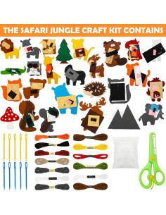 Kit de Costura de Animales de Fieltro ONEST para Niños 2