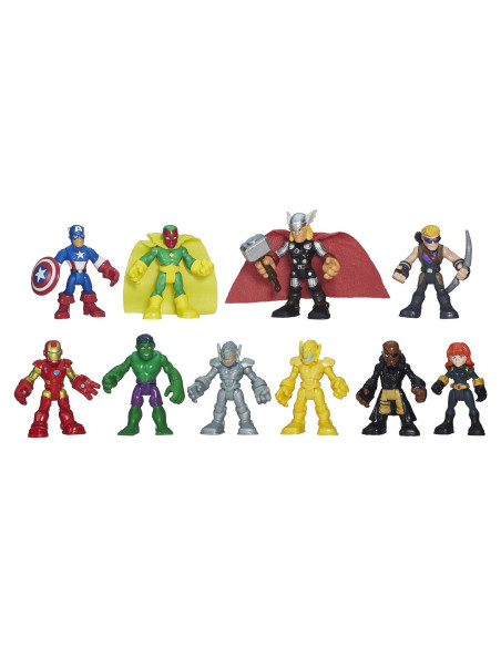 Conjunto de Superhéroes Marvel Playskool 10 Figuras 6.35 cm Conjunto de Superhéroes Marvel Playskool 10 Figuras 6.35 cm