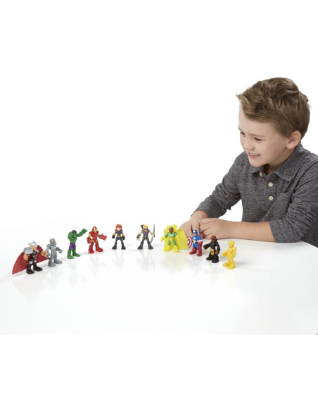 Conjunto de Superhéroes Marvel Playskool 10 Figuras 6.35 cm Conjunto de Superhéroes Marvel Playskool 10 Figuras 6.35 cm