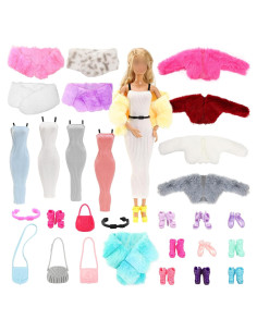 Conjunto Ropa Muñeca Miunana 17 Pcs 29.21 cm Verano Invierno