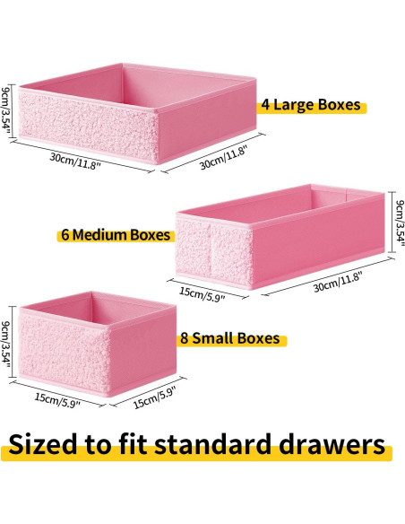 Organizador de Cajones Easortm 18 Piezas Rosa Barbie Organizador de Cajones Easortm 18 Piezas Rosa Barbie