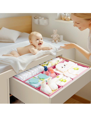 Organizador de Cajones Easortm 18 Piezas Rosa Barbie