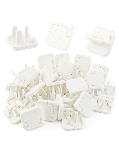 30 Cubiertas de Enchufe de Seguridad para Bebés - ABS Blanco 30 Cubiertas de Enchufe de Seguridad para Bebés - ABS Blanco