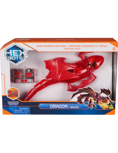 Dragón Robótico Control Remoto HEX BOTS Rojo 25x6cm
