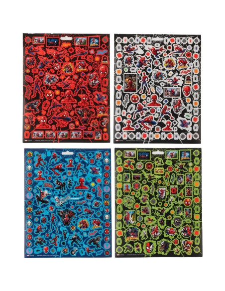 Stickers Spiderman Marvel 14 Hojas + 1200 Stickers Puffy Stickers Spiderman Marvel 14 Hojas + 1200 Stickers Puffy