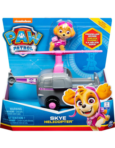 Helicóptero de Skye PAW Patrol Spin Master con Figura 15x12x5cm Helicóptero de Skye PAW Patrol Spin Master con Figura 15x12x5cm