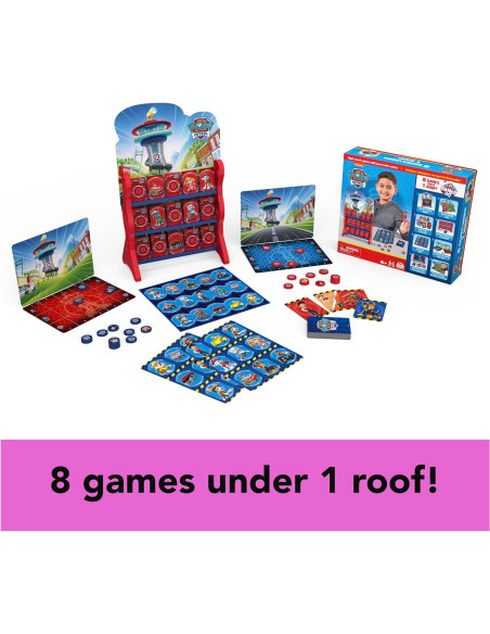 Juegos de Mesa Spin Master PAW Patrol 8 en 1 para Niños Juegos de Mesa Spin Master PAW Patrol 8 en 1 para Niños