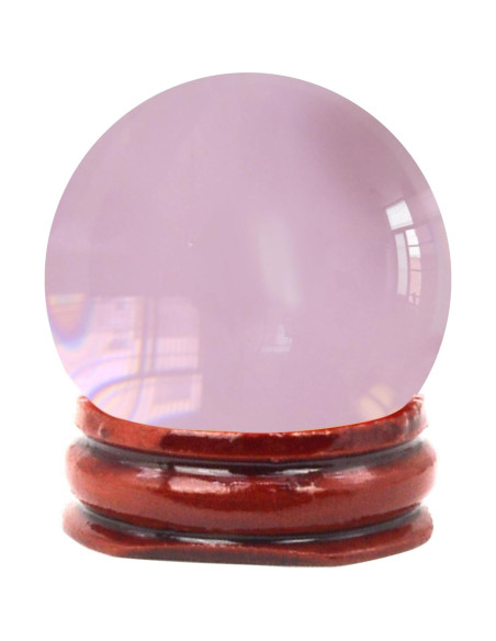 Bola de Cristal Rosa Feng Shui 40mm Decoración Fotográfica Bola de Cristal Rosa Feng Shui 40mm Decoración Fotográfica