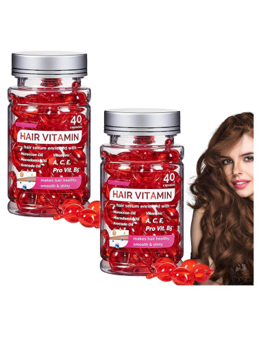 Cápsulas de Suero Vitamínico para Cabello - 40 Unidades