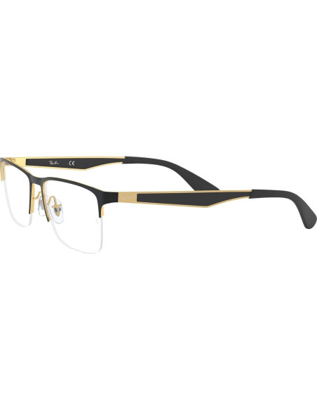 Montura Gafas Ray-Ban Rx6335 Rectangular 56mm Negro Montura Gafas Ray-Ban Rx6335 Rectangular 56mm Negro