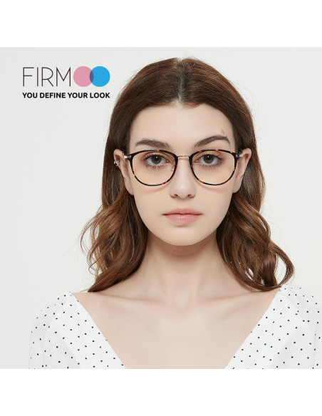 Gafas de luz azul Firmoo redondas ligeras para computadora Gafas de luz azul Firmoo redondas ligeras para computadora