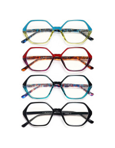 Gafas de Lectura EYEURL 4 Pares Vintage Bloqueo Luz Azul