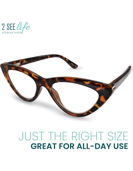 Gafas de lectura ojo de gato 2.75 Carey para mujeres Gafas de lectura ojo de gato 2.75 Carey para mujeres